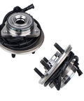 Front Wheel Bearing And Hub Assembly 2 Piece Set Fits Ford Explorer 2002-2005, Lincoln Aviator 2003-2005, Mercury Mountaineer 2002-2005 With ABS, 5 Lug Bolts, Direct Replacement