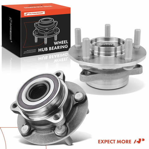 2 Pack Front Or Rear Wheel Bearing And Hub Assembly 5 Lug Budget Friendly OEM Grade For Hyundai And Kia AWD Cars 2017 To 2023 Elantra Elantra GT Ioniq Kona Veloster Niro Seltos