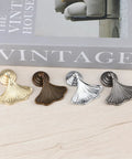 Fresh Ginkgo Leaf Drawer Pulls Set Of Four Dope Copper Dresser Knobs For Cabinets And Drawers in gold, bronze, silver, and black finishes.