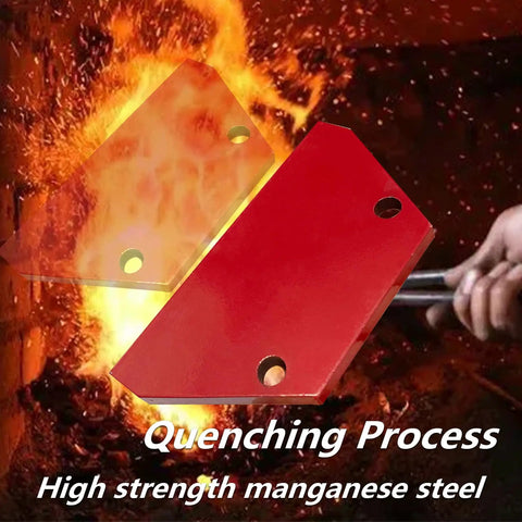 Durable 8 Inch Tungsten Carbide Coated Auger Blade Replacement Kit quenching process with red blade and hand tongs
