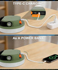 Rechargeable Camping Light Lantern With Six Modes And Three Color Temps, power bank feature with Type-C charging, army green