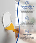 Hand using Fast Dry Wall Patch Kit With Scraper For Holes And Cracks White Wall Repair Paste Waterproof Heavy Duty Mending Paste on wall