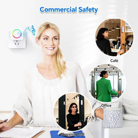 Wireless Door Chime Sensor Alarm When Door Opens For Easy Home Safety Ideal Toddler Barrier And Dementia Care Reminder No Wiring Needed Quick Setup No Fuss Loud Alert For Catching Every Open Door Peaceful Home for cafe, office, mall use