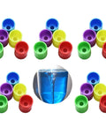 Plastic Tornado Bottle Connectors Kit with Vortex Tubes for Science Experiments Five Color Set of Cyclone Tubes