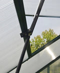 Installed solar powered greenhouse vent opener cylinder replacement for automatic window openers, temperature controlled.