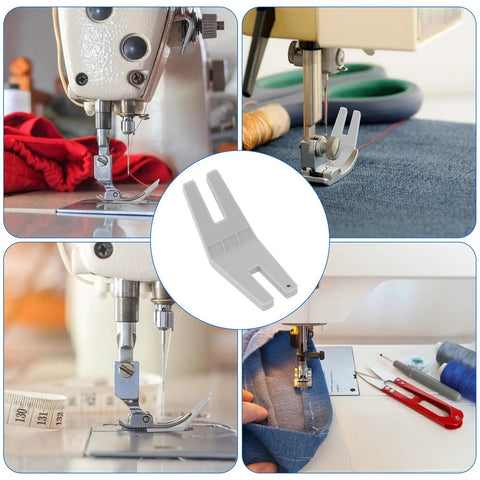 Two Pack Hump Jumper Sewing Tools Denim Foot For Quick Button Clearance And Thick Hemming Plastic Hemmer Foot Set use