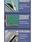 Zinc alloy handle and moisture-proof gypsum board of No Fuss Flush Mount Fire Rated Hidden Access Door Kit for seamless wall concealment.