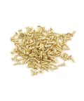 Gold screws for 180 Degree Golden Mini Box Hinges Replacement Butt Folding Hinges For Cabinets And Closets Pack Of 24