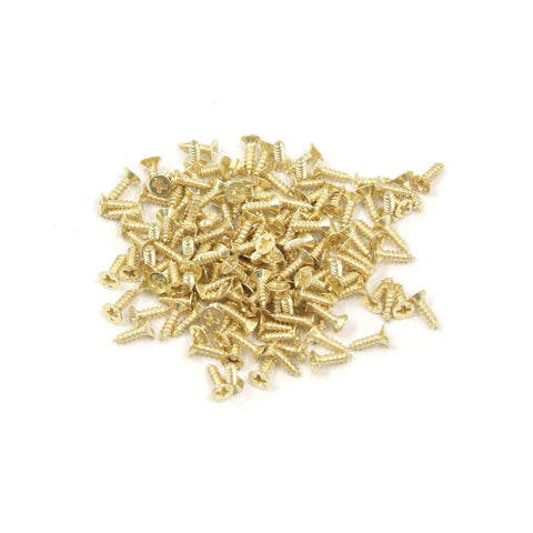 Gold screws for 180 Degree Golden Mini Box Hinges Replacement Butt Folding Hinges For Cabinets And Closets Pack Of 24