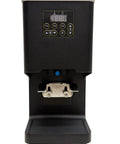 Electronic Automatic Espresso Tamper With 58mm Coffee Distribution Disc adjustable settings view with digital display.