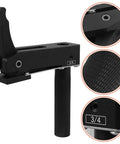 Multifunctional Aluminum Woodworking Desktop Clamp With Quick Clamping, black hold down vise close-up