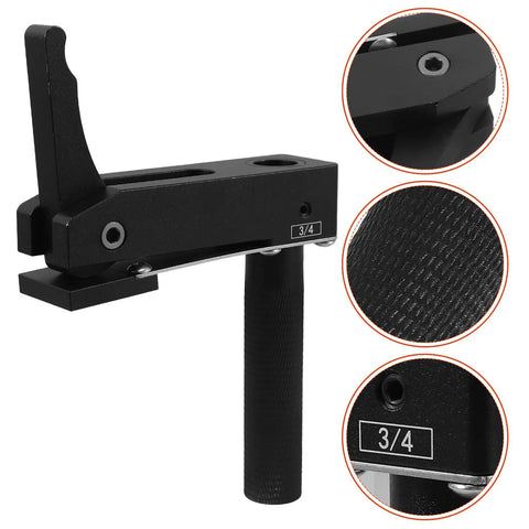 Multifunctional Aluminum Woodworking Desktop Clamp With Quick Clamping, black hold down vise close-up