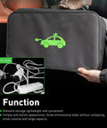 Keep Your Ride Tight And Dry With This Heavy Duty Waterproof Ev Charging Cable Storage Bag And Portable Cord Organizer, 18x4.7x10.6 inches.