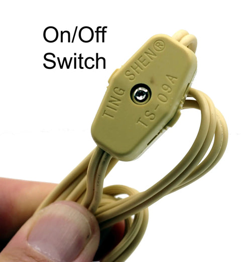 On/Off switch of Rustic Country Candle Lamp With Easy On Off Switch Plug In 5 Inch Size Metal Trim Realistic Silicone Bulb Ideal For Holidays Weddings Centerpieces Buffets And Dinners.