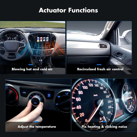 Actuator Functions showing HVAC Heater Blend Door Actuator Slick Direct Fit For Toyota Rav4 2006 To 2018 And Corolla 2009 To 2019.