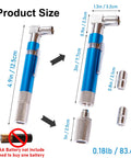 Coax Cable Finder Kit Pocket Toner And Continuity Tracer size details with detachable barrel connector, shown with measurements.