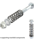 Beef Up Your Exhaust With M10x1.25 Bolts And Nuts Kit 75mm Length Includes Two Sets Of Exhaust Manifold Bolts, Springs, Nuts And Gaskets