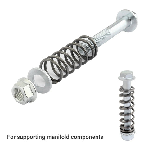 Beef Up Your Exhaust With M10x1.25 Bolts And Nuts Kit 75mm Length Includes Two Sets Of Exhaust Manifold Bolts, Springs, Nuts And Gaskets