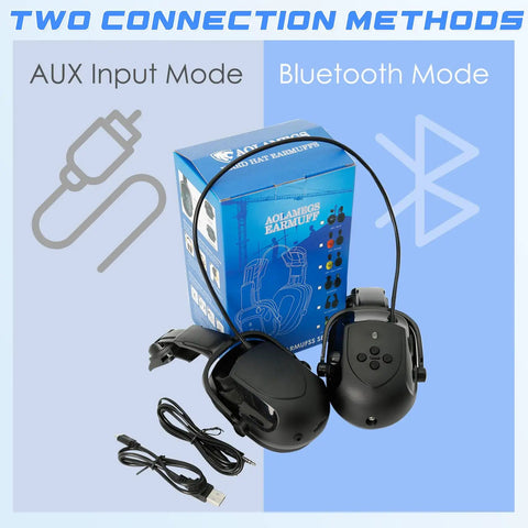 Heavy Duty Bluetooth Hard Hat Earmuffs With NRR 26Db Noise Cancelling Hearing Protection And Built In Mic For Crisp Calls And Punchy Beats While Grinding Through Rough Jobsites All Shift