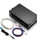 XPA125B 100W Power Amplifier With Auto Antenna Tuner And Large Display Screen shown with cables and connectors