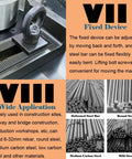 Heavy Duty Electric Rebar Bender One Quarter Inch Steel Bar Bending Machine 3000 Watt Pure Copper Motor Dual Foot Pedal No Sweat Operation Pro Workhorse For Real Deal Builders showing adjustable fixed device and various type steel bars.