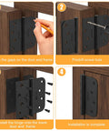 Installation steps for Six Pack Self Closing Door Hinges 4 Inch Black Ball Bearing Matte Black Spring Loaded Hinges