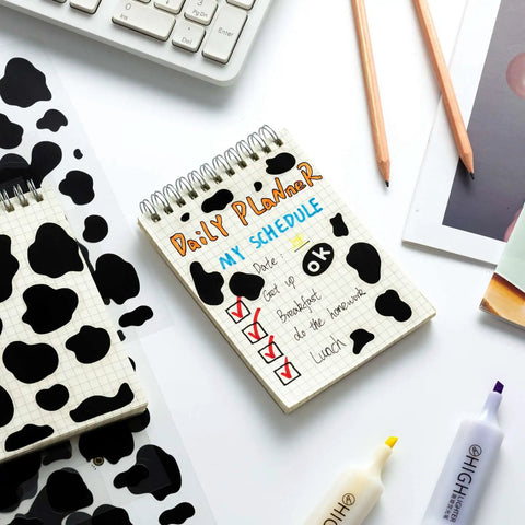 Cow Print Stickers Set 600 Pcs Self Adhesive Wall Decals Waterproof Vinyl For Bathroom Nursery Bedroom Living Room Walls Easy Peel And Stick Dope Cow Themed Wall Art Vibes For Any Space on planner