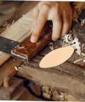Premium 100 Pack Beech Wood Joiner Biscuits Bad Ass Hardwood Slotting Tools Knockout for furniture framing in use.
