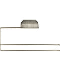 Over The Cabinet Paper Towel Holder In Brushed Nickel No Install Paper Towel Dispenser For Kitchen Bathroom Laundry RV Camper And Cabinet Organization With Easy Access Space Saver And Modern Look