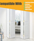 Bifold Closet Door Hardware Kit With 36 Inch Tracks For Two Doors Includes Brackets Pivots And Guide Wheels One Piece Steel Track