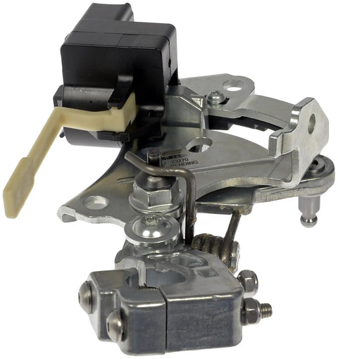Heavy Duty Aluminum Transmission Gearshift Bracket For Dodge Ram Pickup Trucks Double Bolt Shift Lever Replacement Solid Mount side angle view.