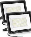 Two Pack 150W LED Flood Lights Outdoor, 15,500 Lumen IP66 Waterproof Floodlight, Daylight White 5000K