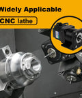 CNC lathe application with Nema 17 Stepper Motor Mounting Bracket Kit for 42mm Motors Crafted in Alloy Steel L Shape Fixed Seat visible