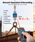 Heavy Duty Digital Crane Scale With 6600 Lbs Max Capacity And Rock Solid Cast Aluminum Case for remote operation.