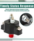Heavy Duty Push Button Circuit Breaker Replacement Compatible With Mercury Mercruiser Volvo Penta Quicksilver Sierra Marine Applications Straight Fix Works Like A Champ 88-11178A01 close-up view with terminals and red push button
