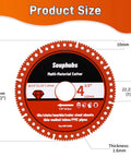 Tough As Nails Brazed Diamond Cutting Discs For Angle Grinders Smashes Right Thru Tile And Metal Giving Smooth Precision Cuts Every Single Time 4 1/2 Inch Diameter 7/8 Inch Arbor 6 Pack with size details