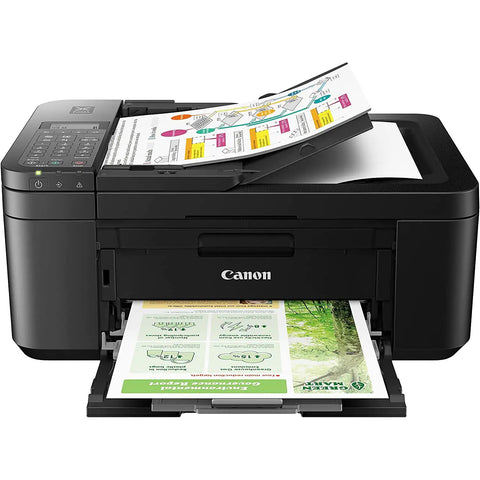 No Sweat Setup All In One Wireless Printer With Auto Document Feeder Built In Fax Copier Scanner For Home Office printing colorful documents