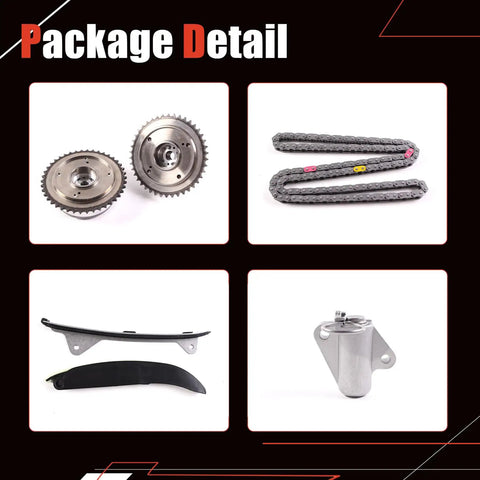 Timing Chain Kit With Intake And Exhaust CVVT Gear Sprockets For Hyundai Elantra 2014 2016 And Kia Soul 2014 2019 2.0L G4NA G4NC