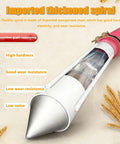 Powerful 2200W Grain Auger With Portable Spiral Conveyor showing flexible imported manganese steel spiral.