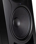Close-up of In 8 V2 8 Inch Powered Studio Monitor With 3 Way Coaxial Design for point source accuracy in black
