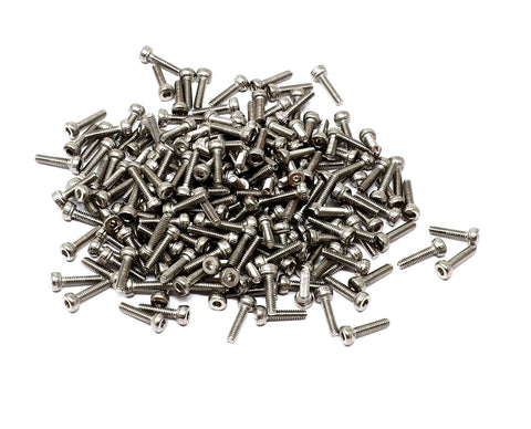 100 Piece M2 8mm Hex Socket Head Cap Screws Stainless Steel 304 With 0.4mm Thread Pitch Hex Drive For Do It Yourself Projects Robotics Enclosures Mounting And Hobby Hardware Kit