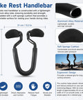 Clip On Aero Bar For Road Cycling Aluminum Alloy Armrest Bar With Soft Sponge Cushion Easy Install Clip On Armrest Dimensions