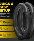 Set Of 2 26 Inch Bike Inner Tubes Fits 26x1.75 26x1.90 26x1.95 26x2.0 26x2.10 26x2.125 Butyl Rubber Tubes With 32mm Schrader Valve