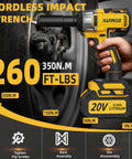Hanwise 20V Cordless Impact Wrench Brings Major Heat With A Blazing 350 Nm Of Raw Torque in action on a tire.
