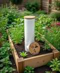 Vertical Worm Compost Bin Space Saver Modular Stackable System For Small Gardens And Containers in raised garden bed