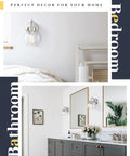 Over Mirror Bathroom Light Fixture One Light Brushed Nickel Wall Sconce with glass globe in bedroom and bathroom settings