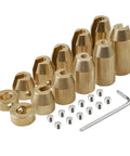 12 Pack Reusable Brass Wheel Spoke Balance Weights Refills For Motorcycles, Compatible With Super Moto, Dual Sport, Metric Cruisers