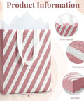10 Inch Gift Bag Set 4 Pack With Tissue Paper Cards Envelopes And Handles Reusable Non Woven Gift Bags for various occasions