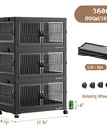 Legit Heavy Duty Stackable Storage Bins With Four Dual Access Doors And Three Secure Lids Foldable Plastic Organizers For Huge Closets And Garages Making Your Space Look Amazing, 360Qt, on wheels.