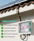 Installed 63 Amp Solar Disconnect Switch DC Breaker Box With Surge Protector, IP65 Waterproof 2P 1000V PV Combiner Box
